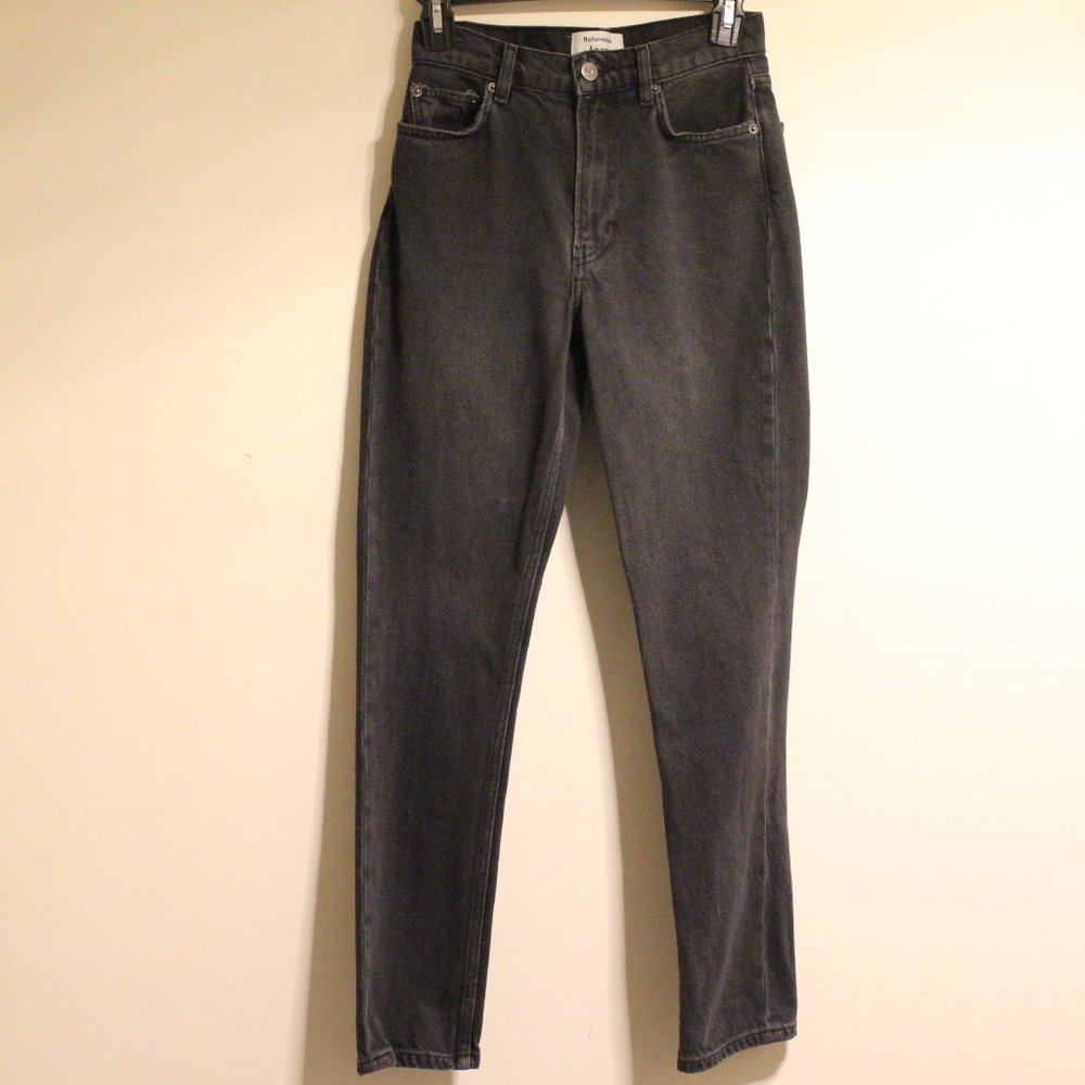 Reformation Washed Black Jeans Size 24